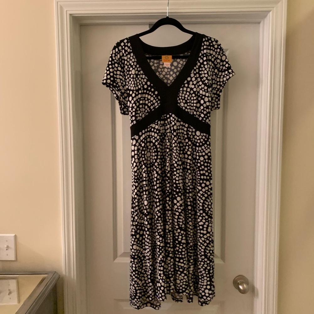 Ruby Rd. Black and White Mini Dress - Picture 7 of 8